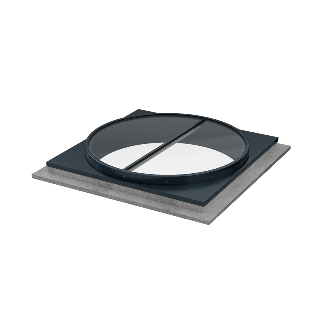 Glass Circular Skylight Mullion - GCXLM