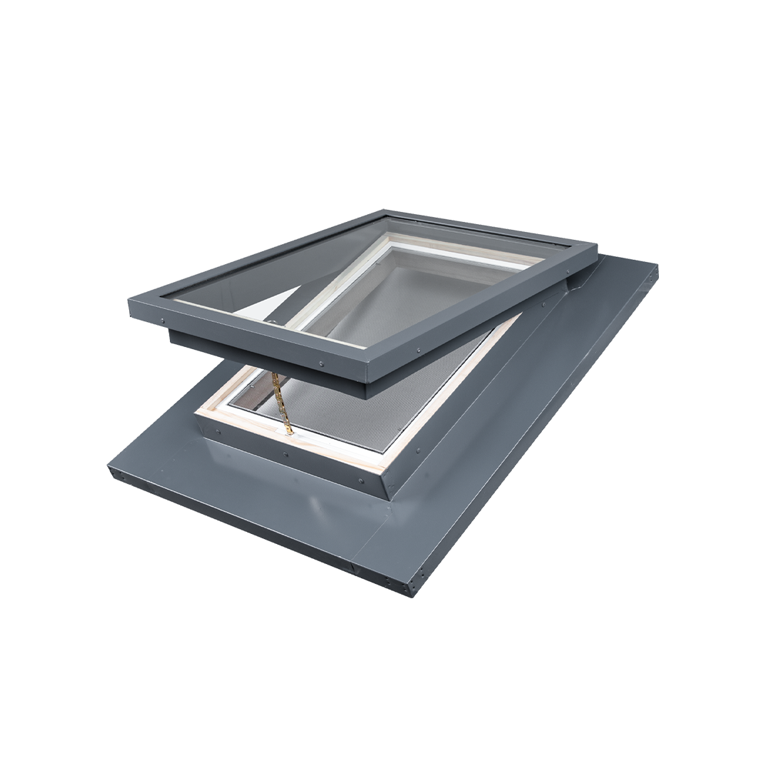 Opening Glass Skylight GSW|500x1400mm|Hob Mount (Concrete)|Single Glazed