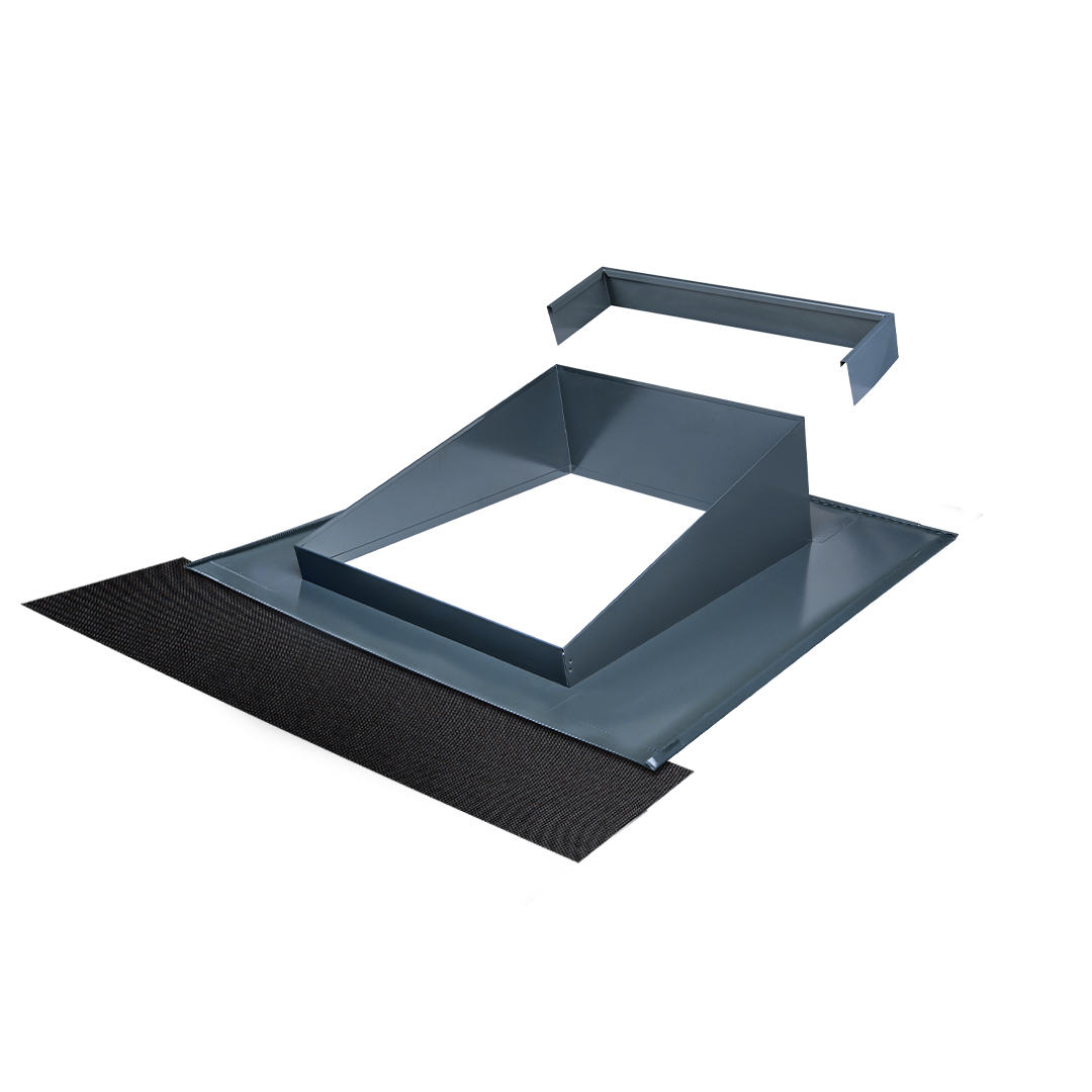 Velux Pitched Roof Flashing|C02 (550x780mm)|Tile|8° - 14°|0.75mm Zincalume (Spot welded & silicon joined)