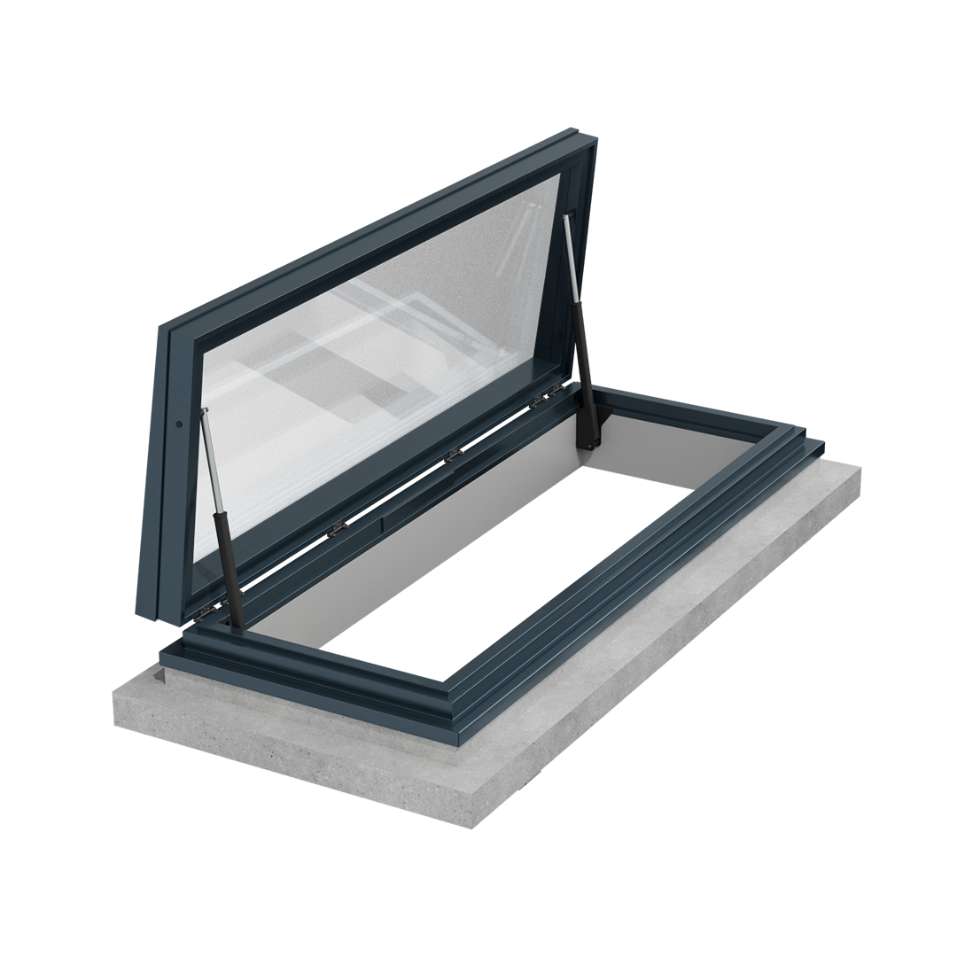 Electric Opening Glass Hatch GSLHB|1100x3500mm|Hob Mount (Concrete)