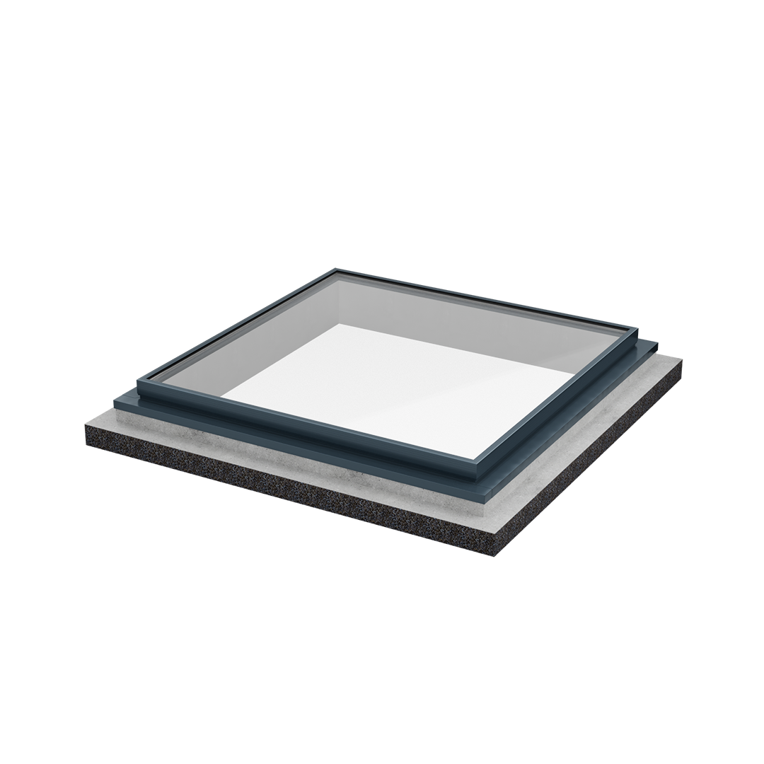 Large Glass Skylight GXL|2000x4500mm|Curb Mount (Steel/Timber)|Double