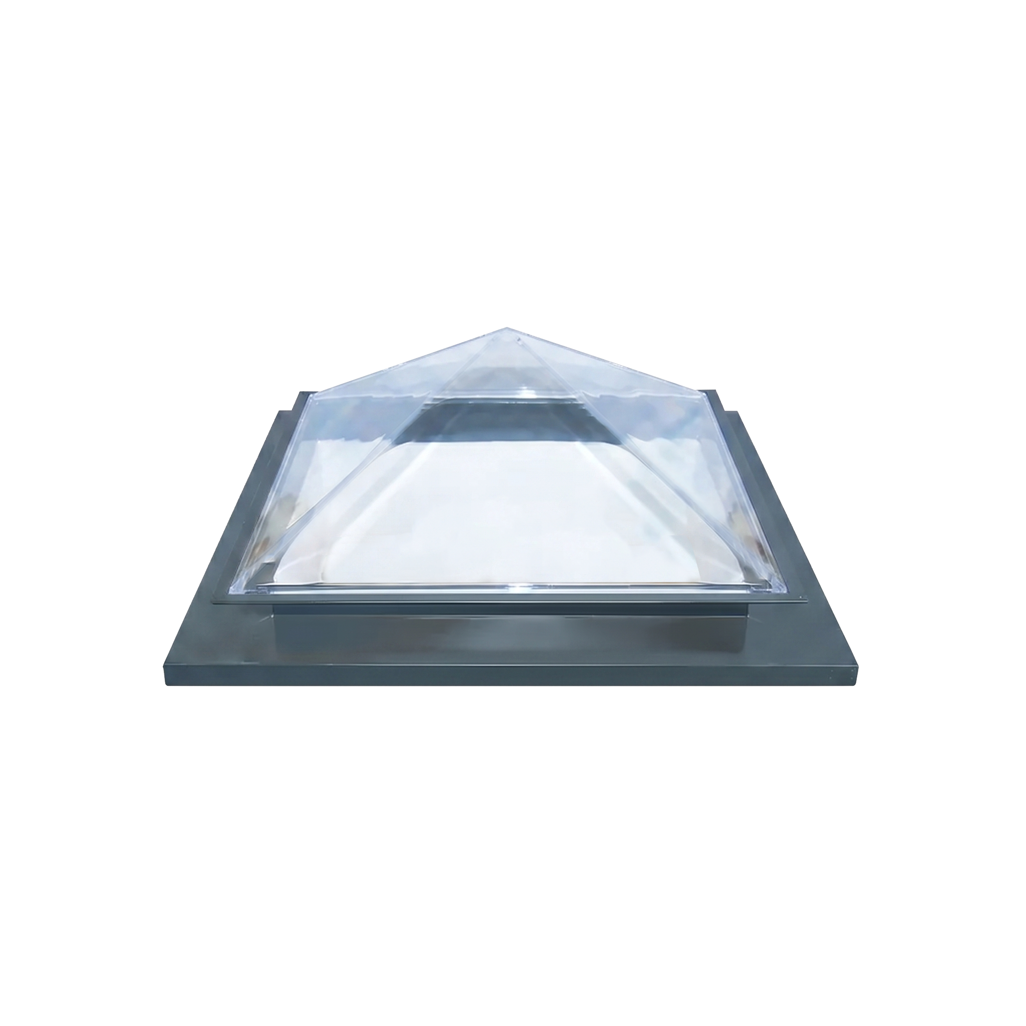 Pyramid Skylight|1000x1000mm|Hob Mount (Concrete)|Non-Vented|Clear