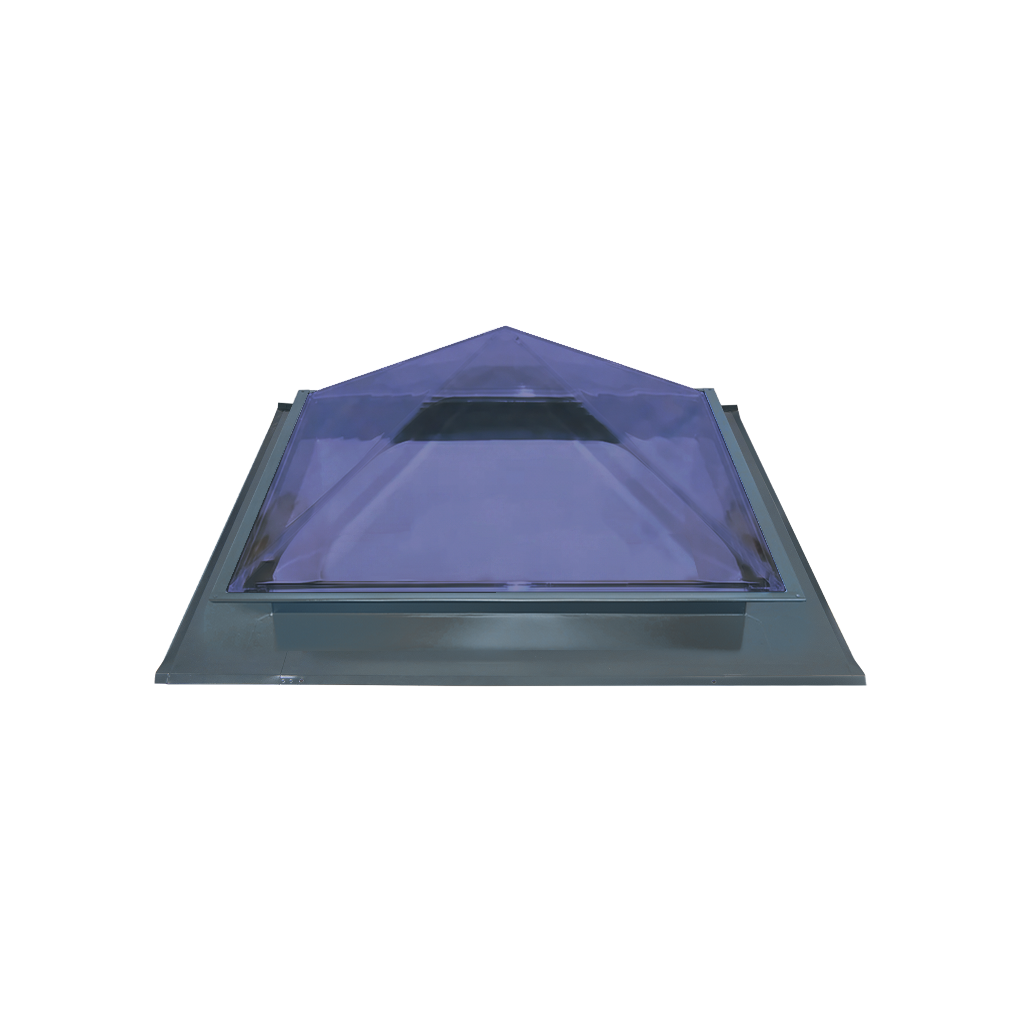 Pyramid Skylight|1000x1000mm|Corrugated|Non-Vented|Tint